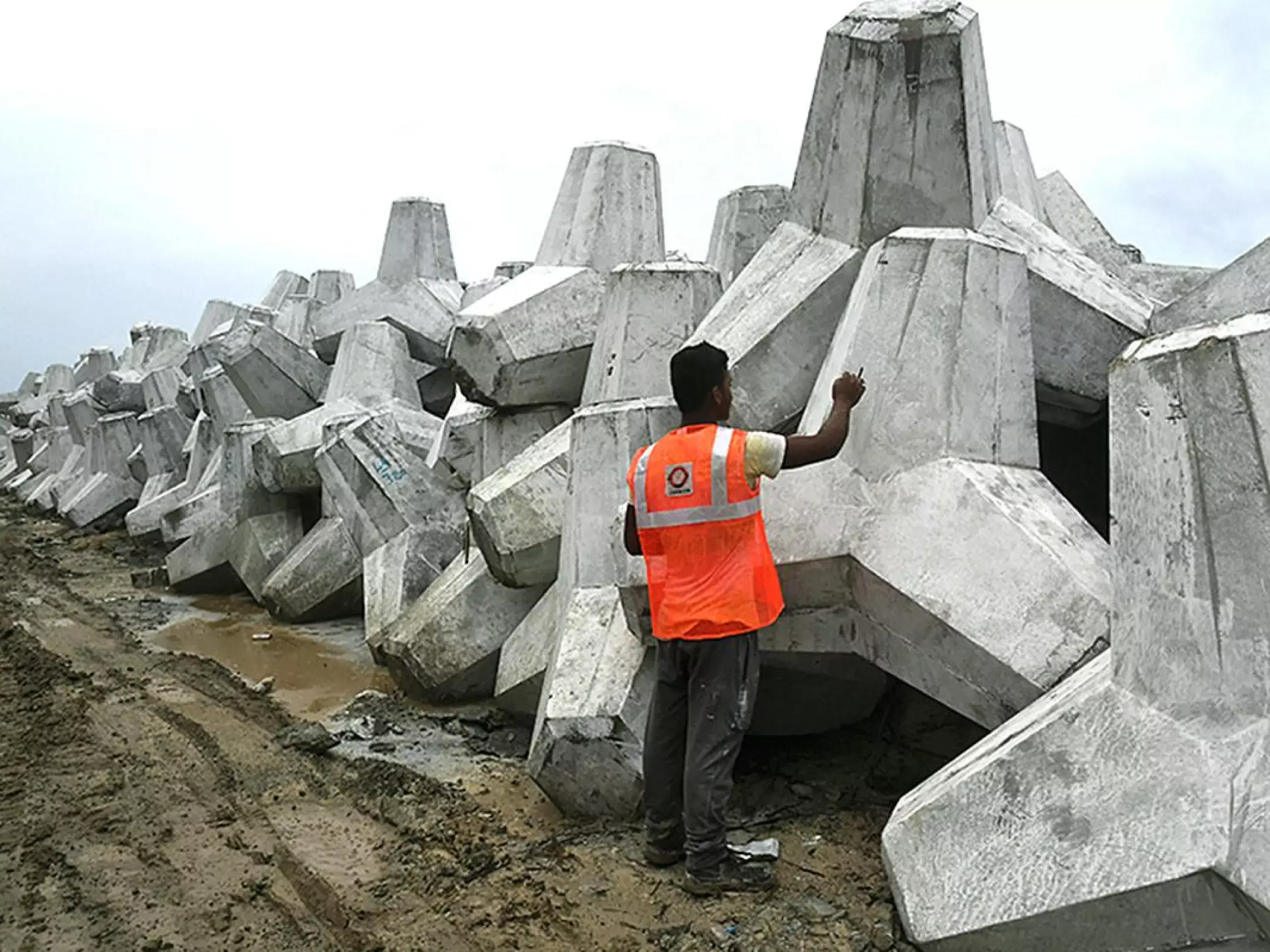 chellanam tetrapod work in progress