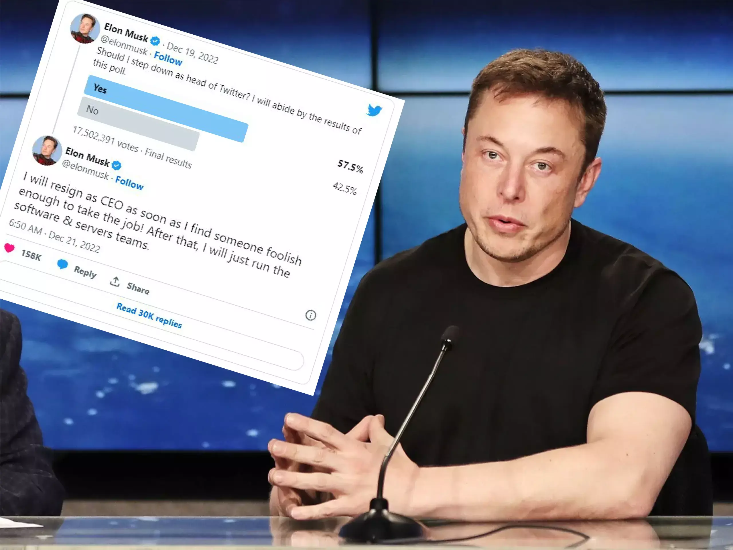 Elon musk to resign from twitter