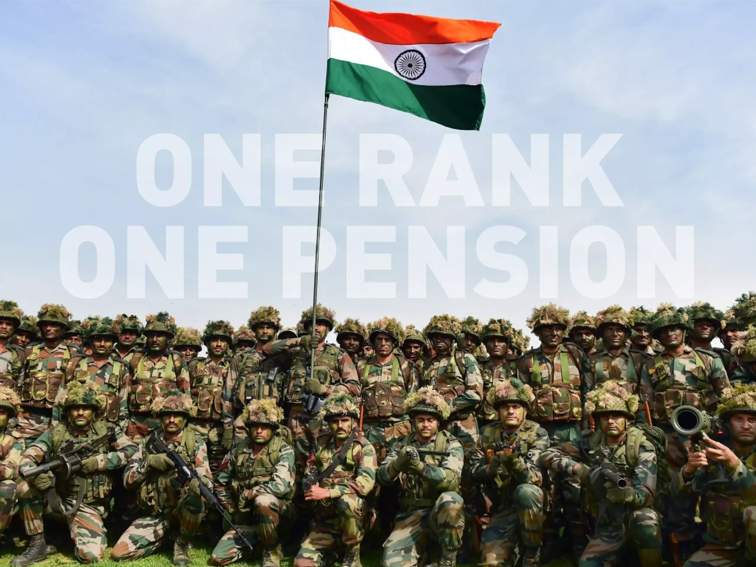 Now one rank one pension in armed forces