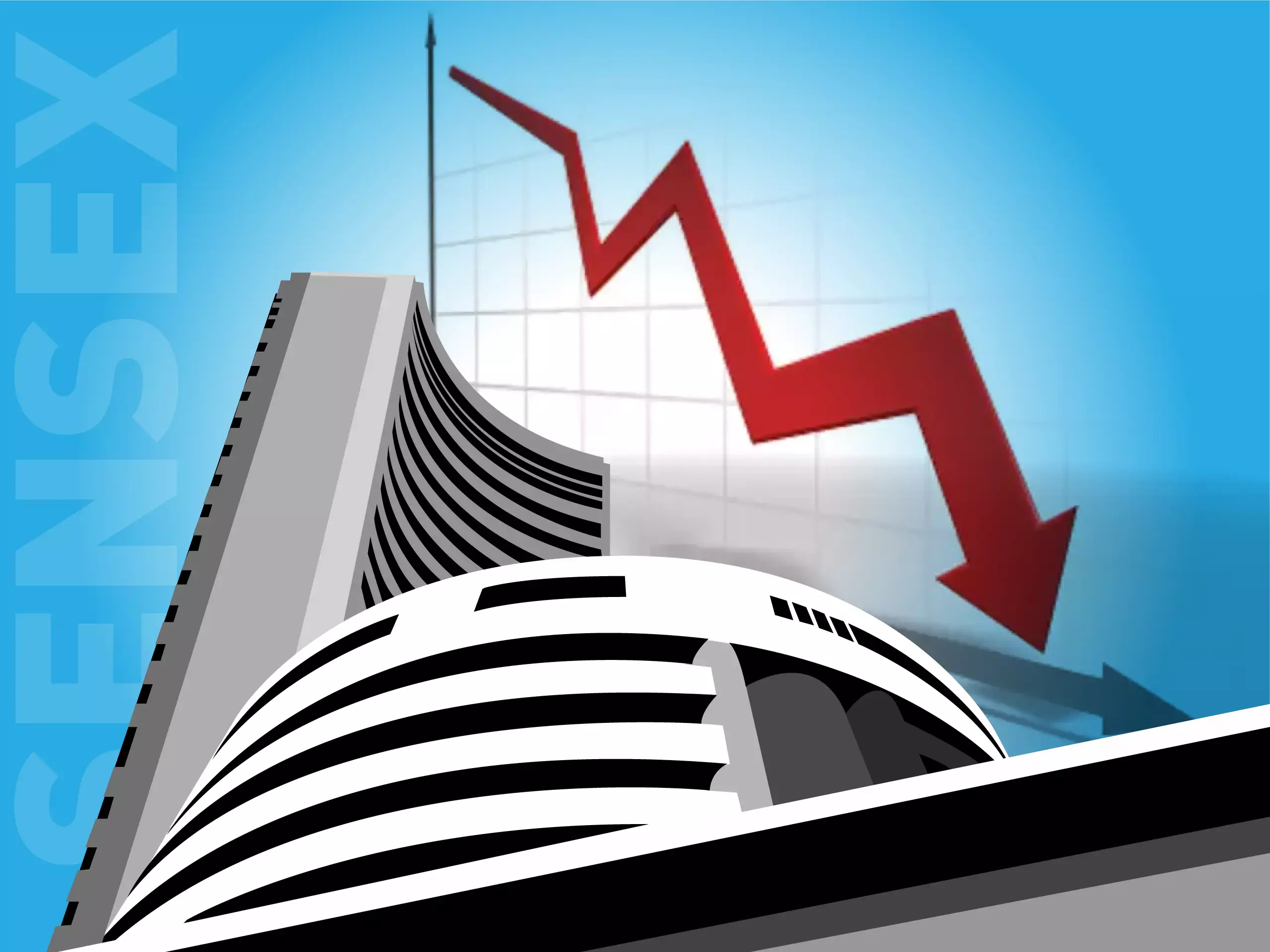 sensex down