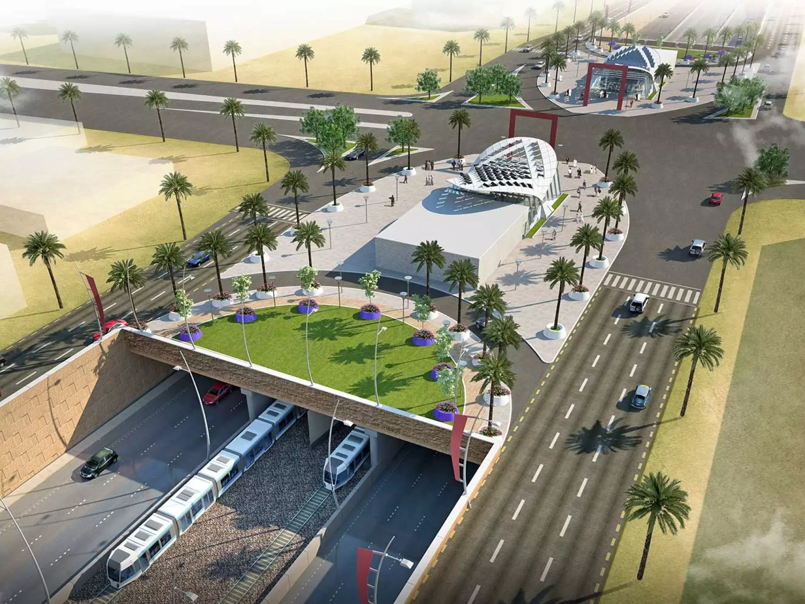 riyadhs public transport project is in  full swing