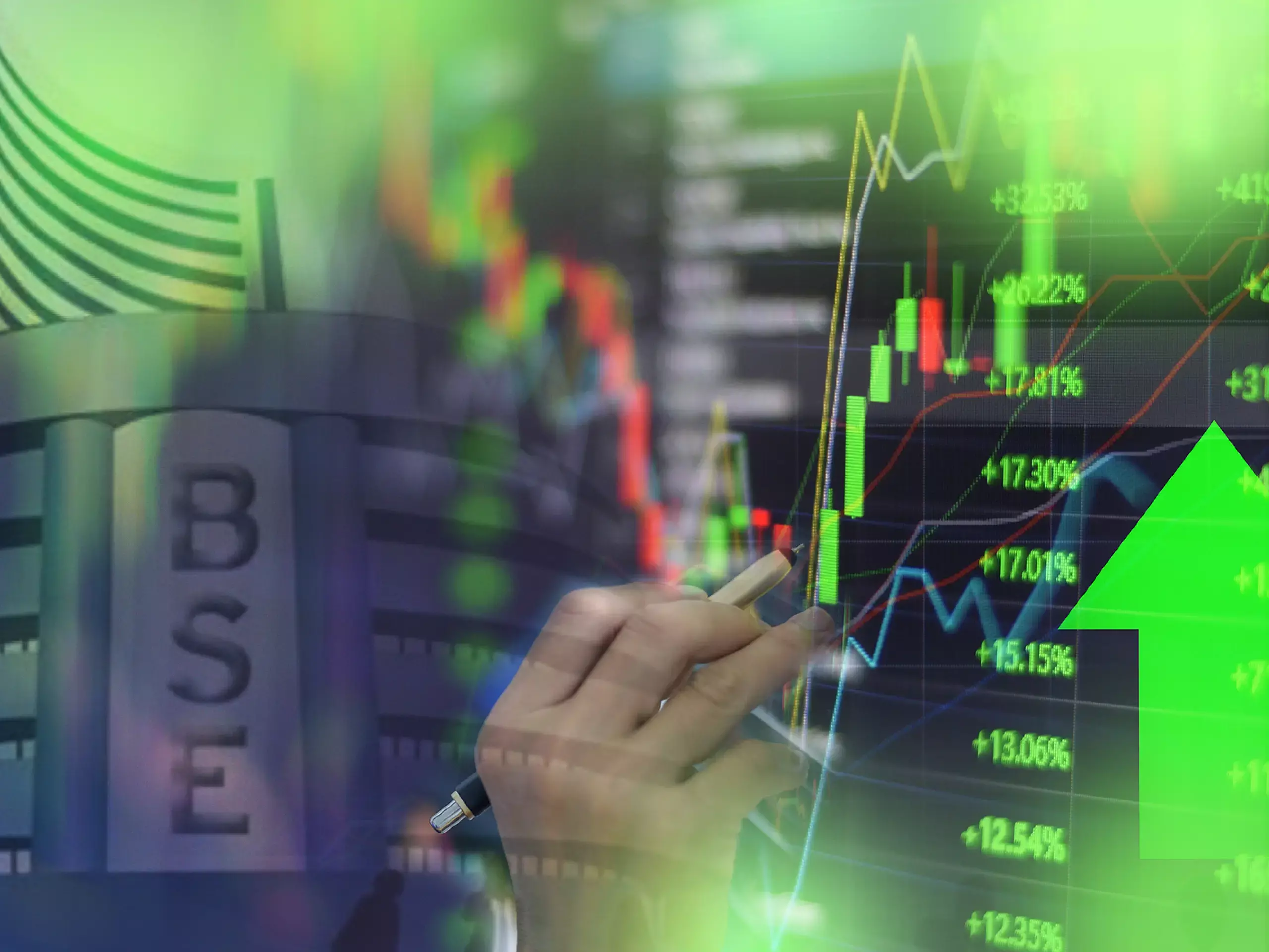 market ended the second day with gains