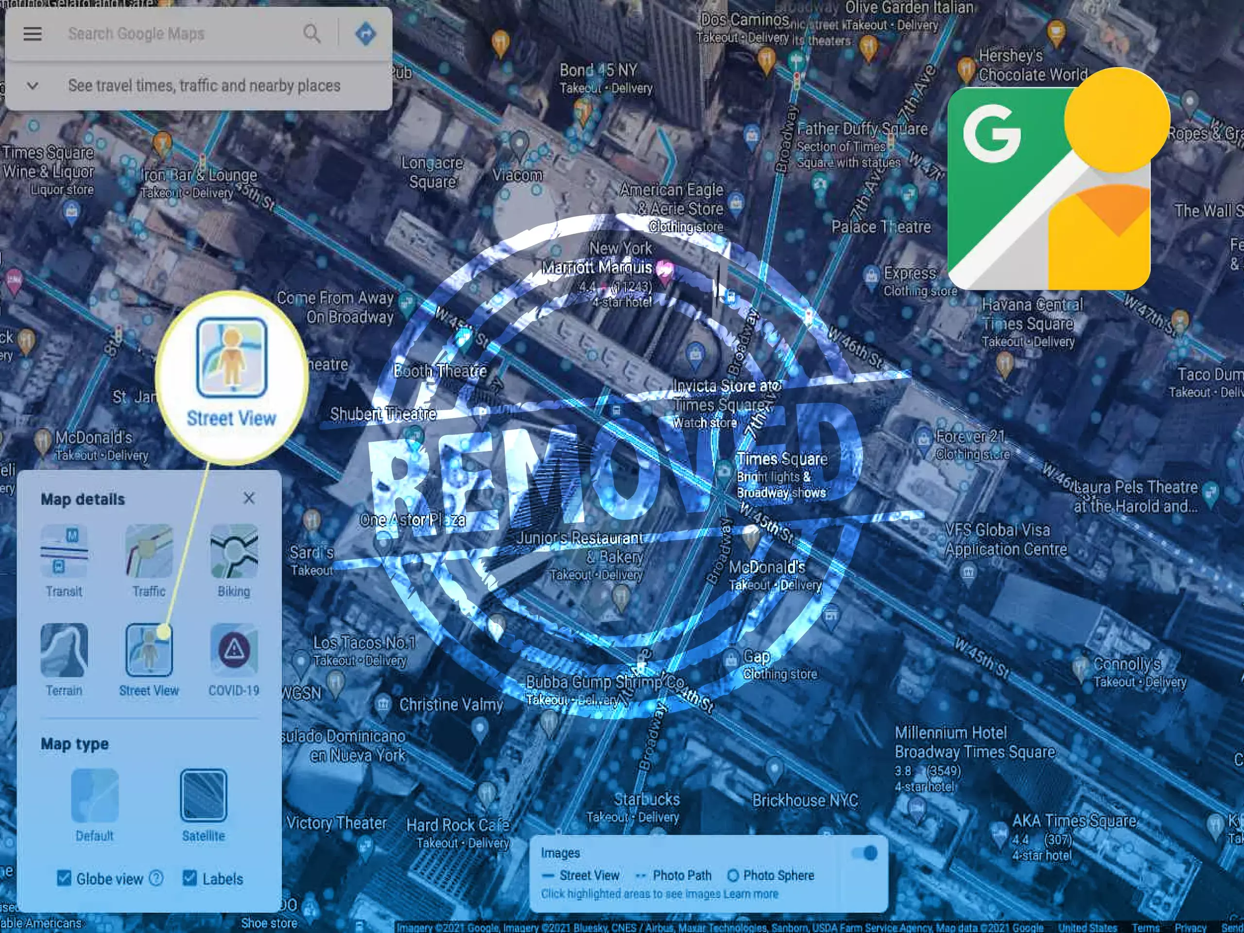 google street view has been removed