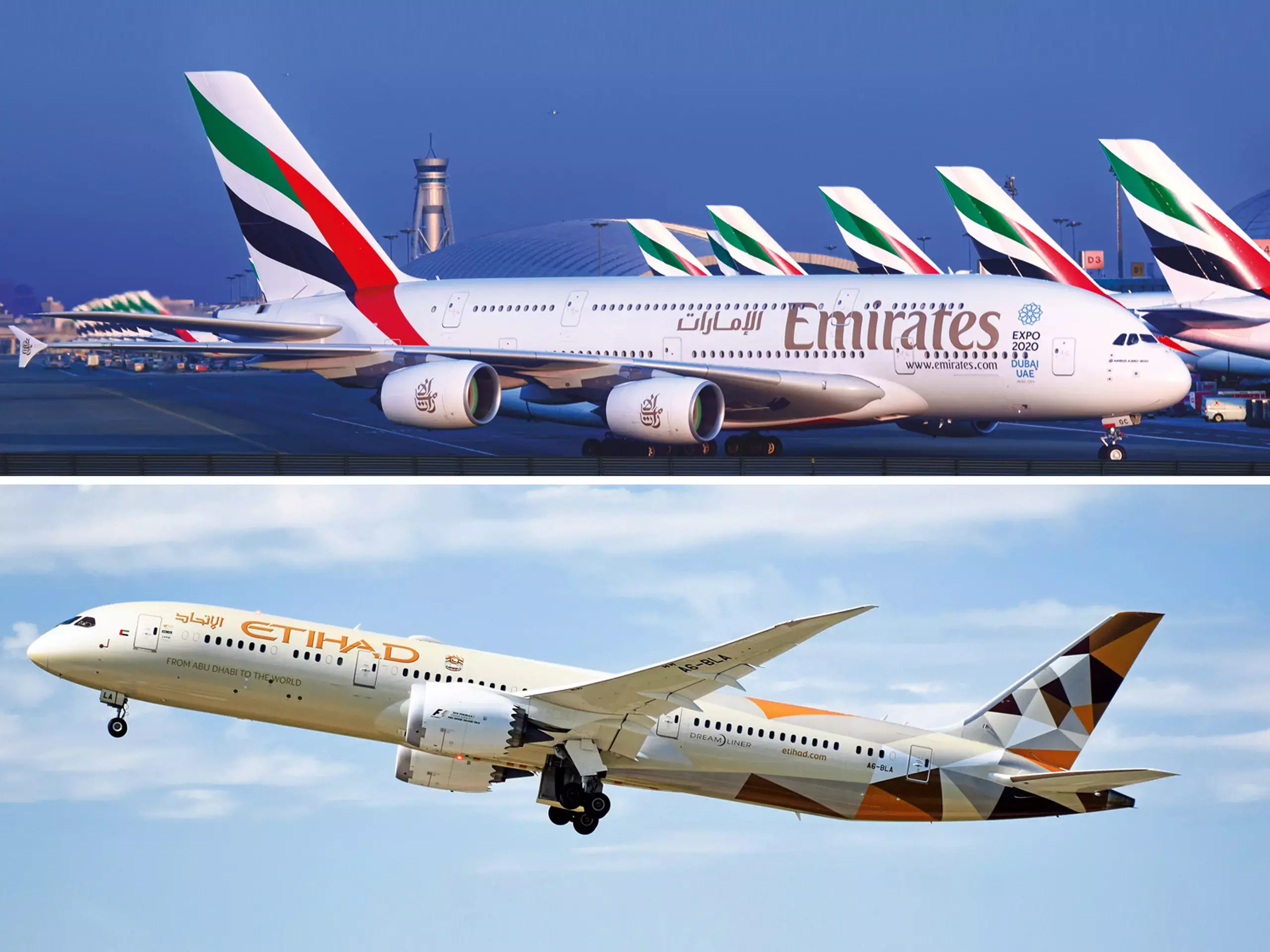 ഒരേ ടിക്കറ്റില്‍ രണ്ടു വിമാനങ്ങളില്‍ യാത്ര;  ഇത്തിഹാദും എമിറേറ്റ്‌സും കൈ കോര്‍ത്തു