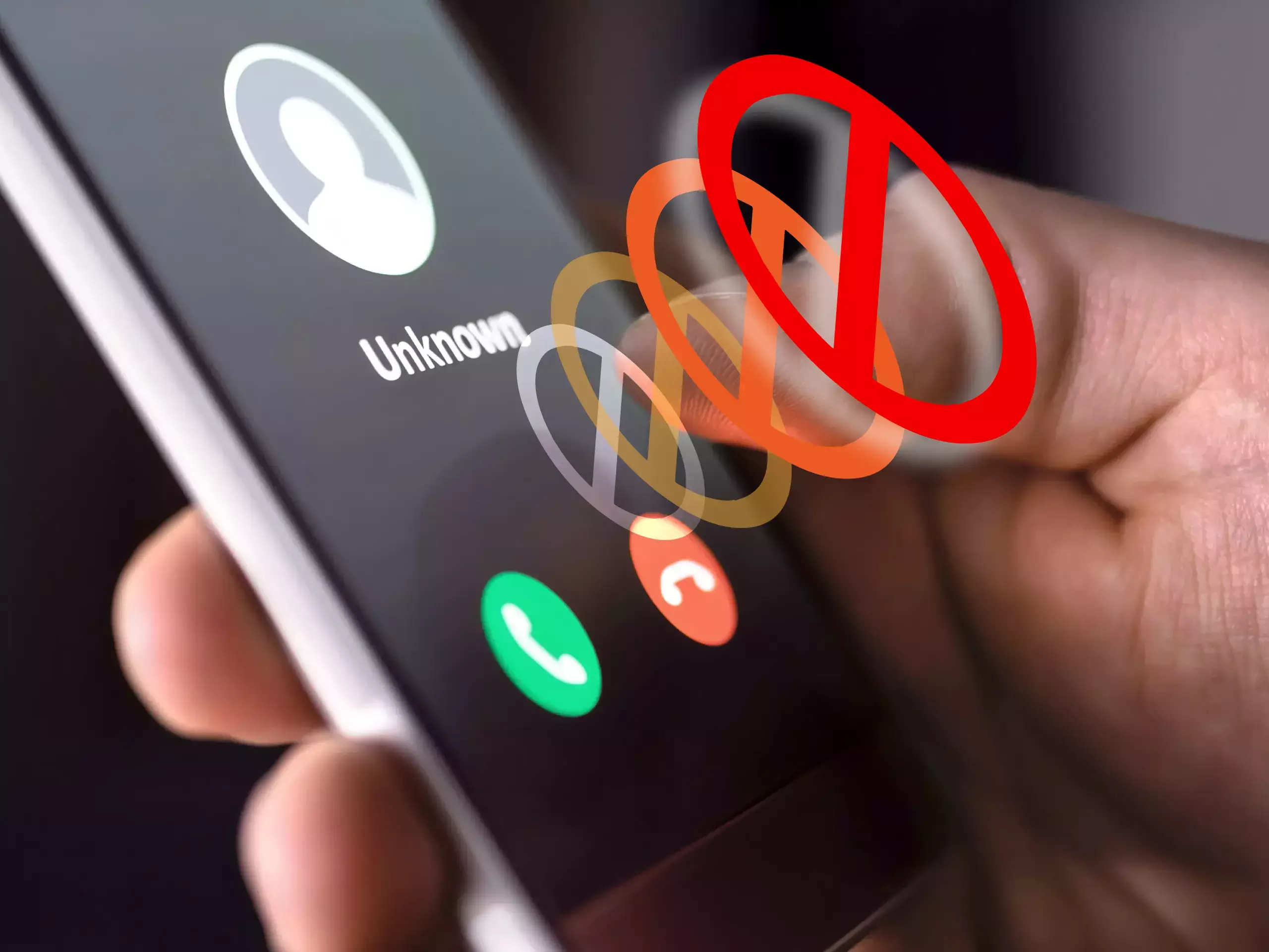 calls from unknown foreign numbers can be blocked