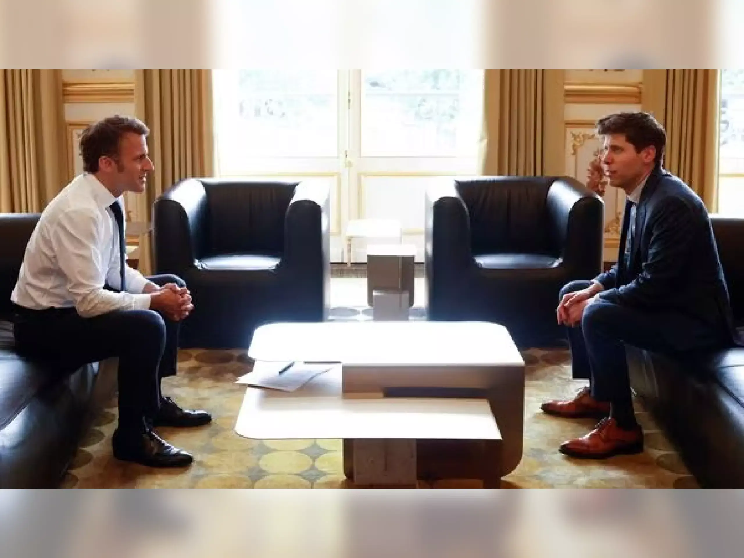 french president met with chatgpts sam altman