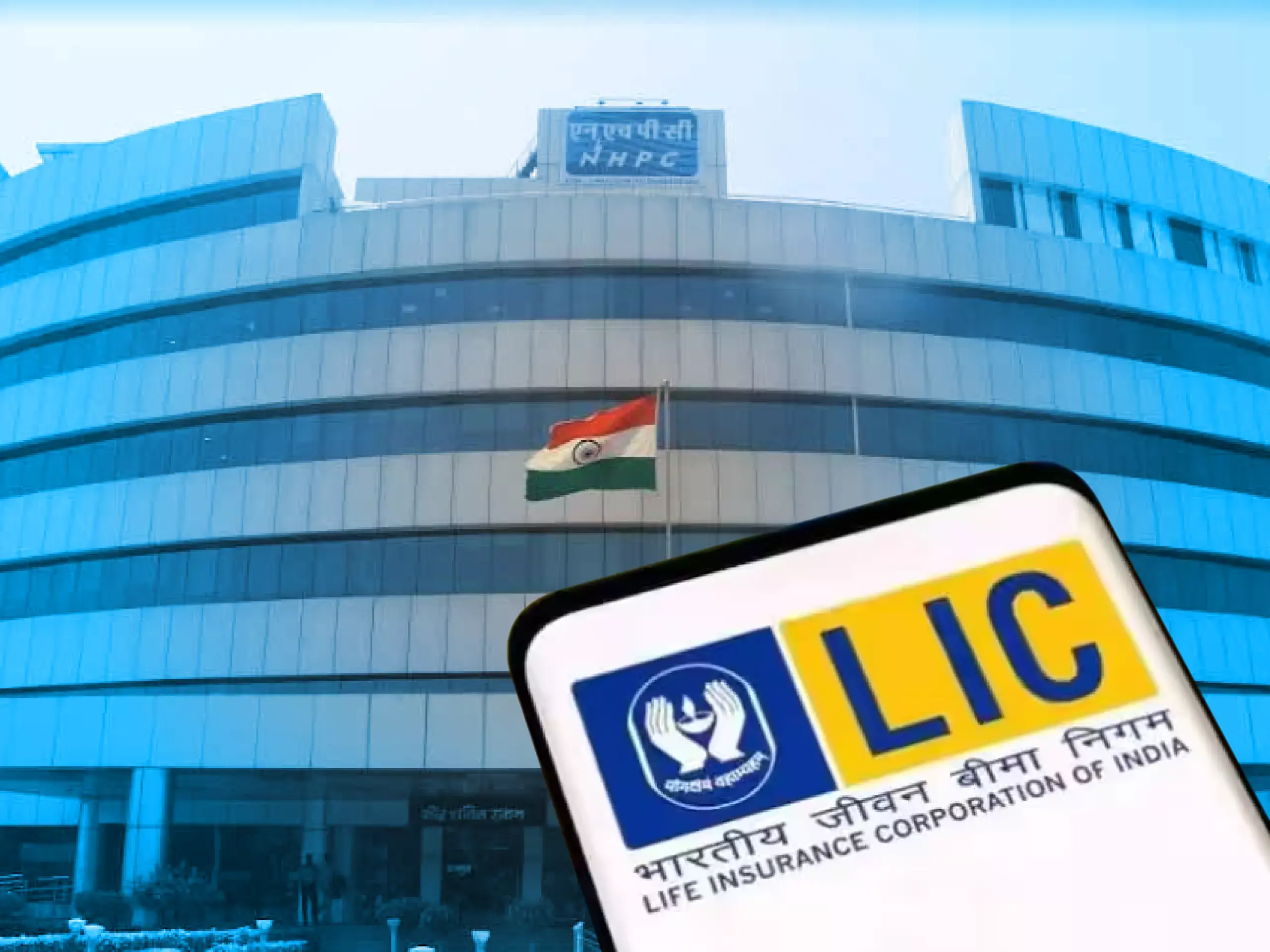 lic cuts stake in nhpc