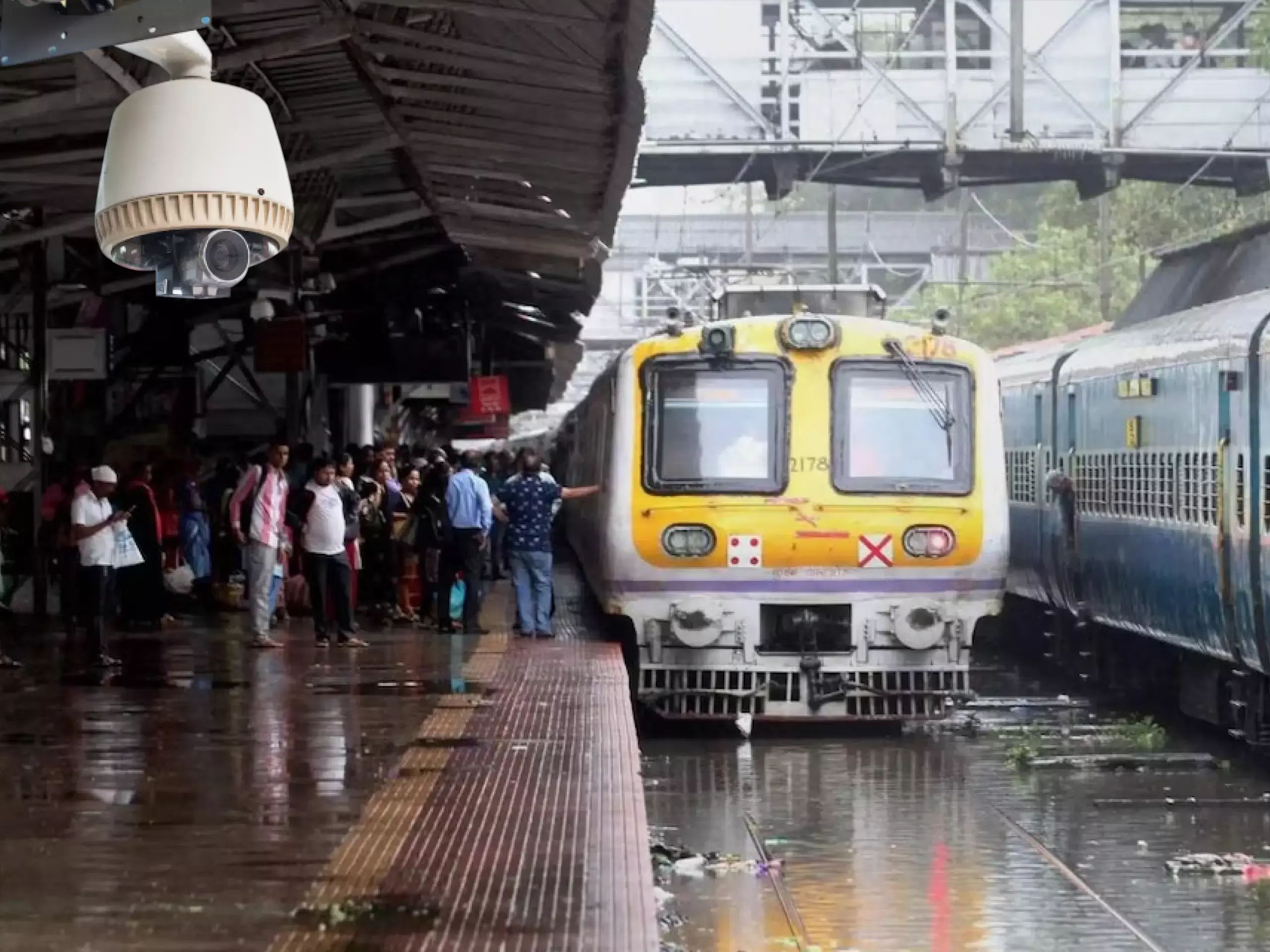 railways with the whistle of danger