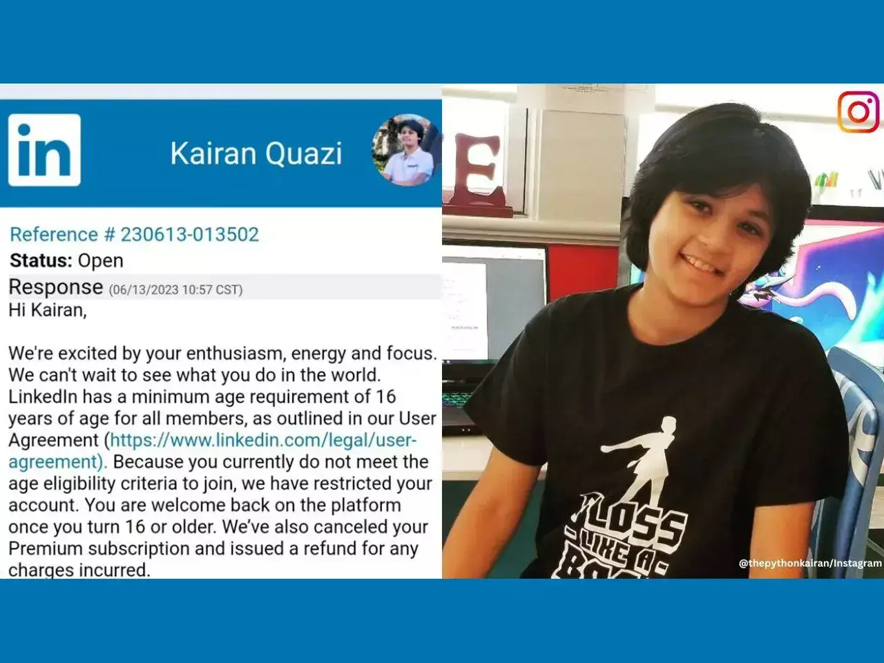 14-year-old spacex software engineer blocked on linkedin