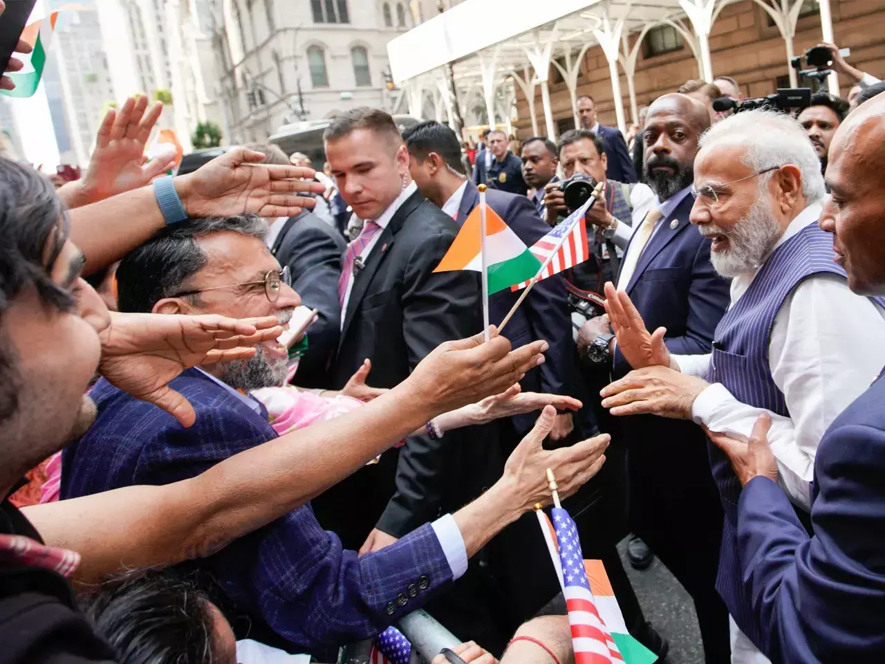 modi with stardom in the us