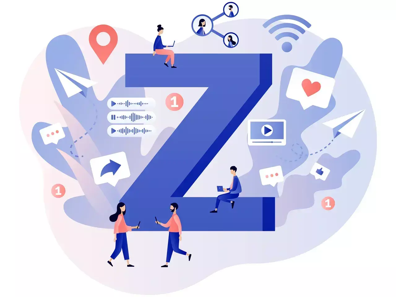 gen z likes youtube amazon etc