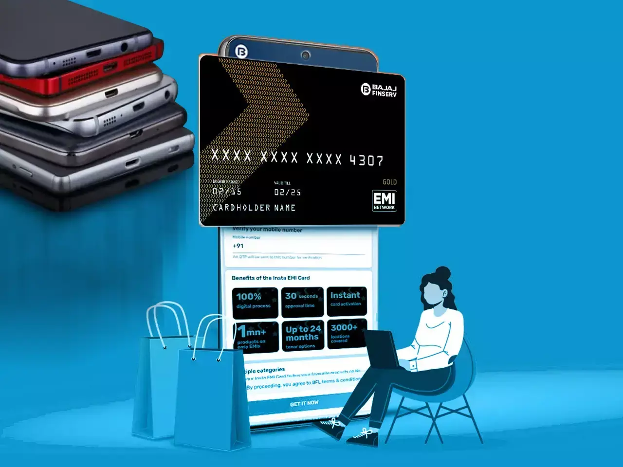 buy refurbished phone on bajaj card