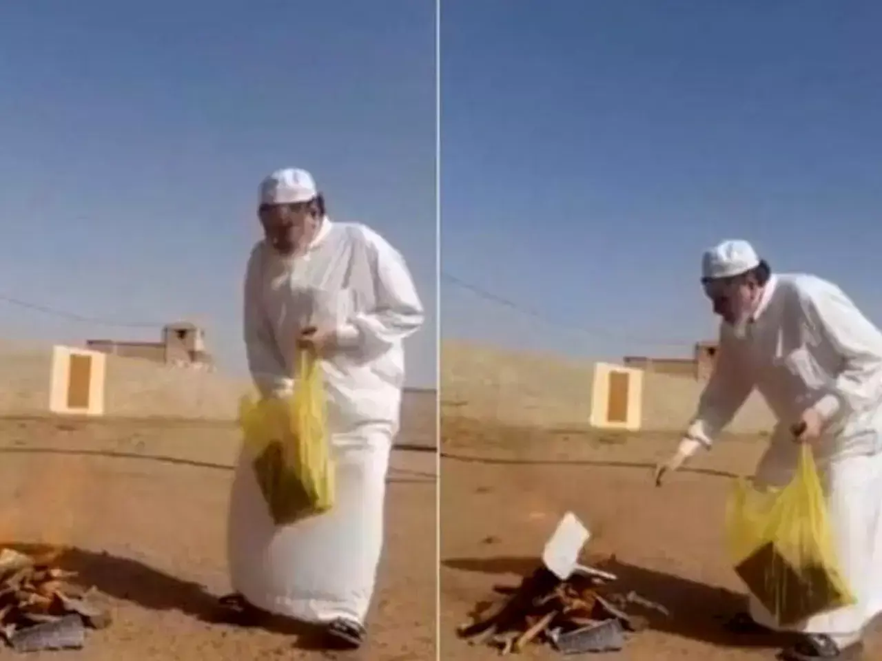 saudi businessman who burned the debt