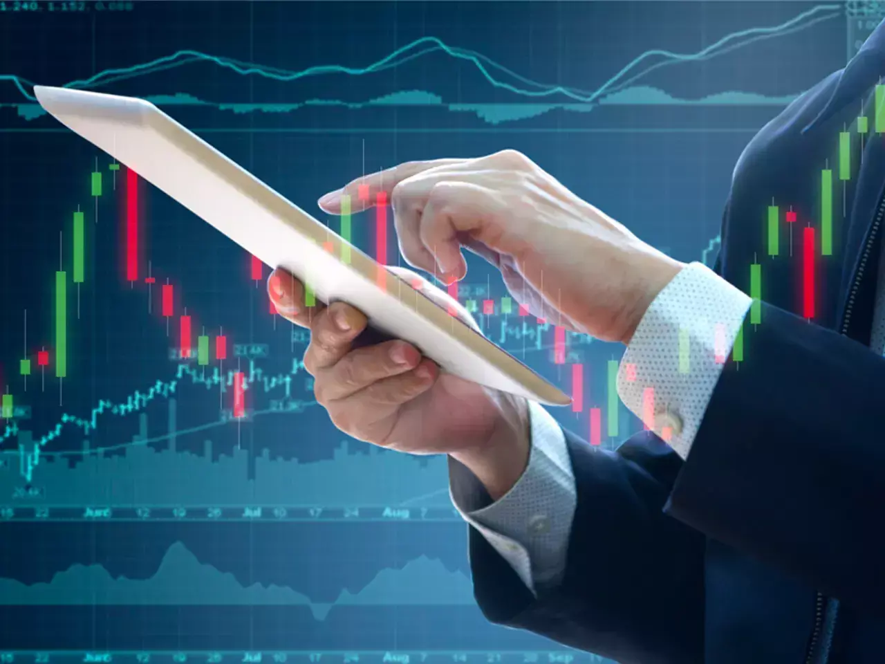 record closing in nifty sensex down