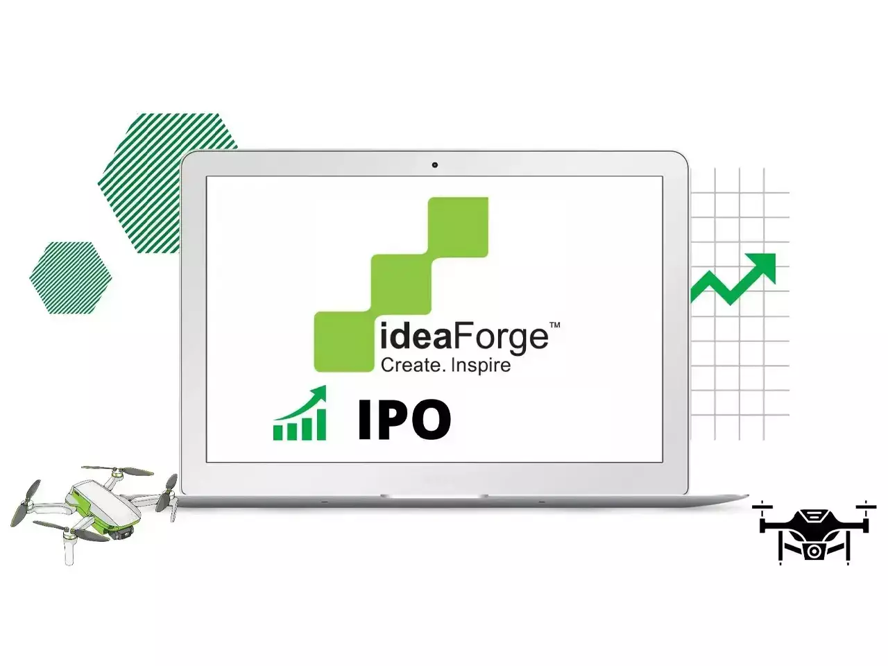 market debut of ideaforge technology with 94% premium