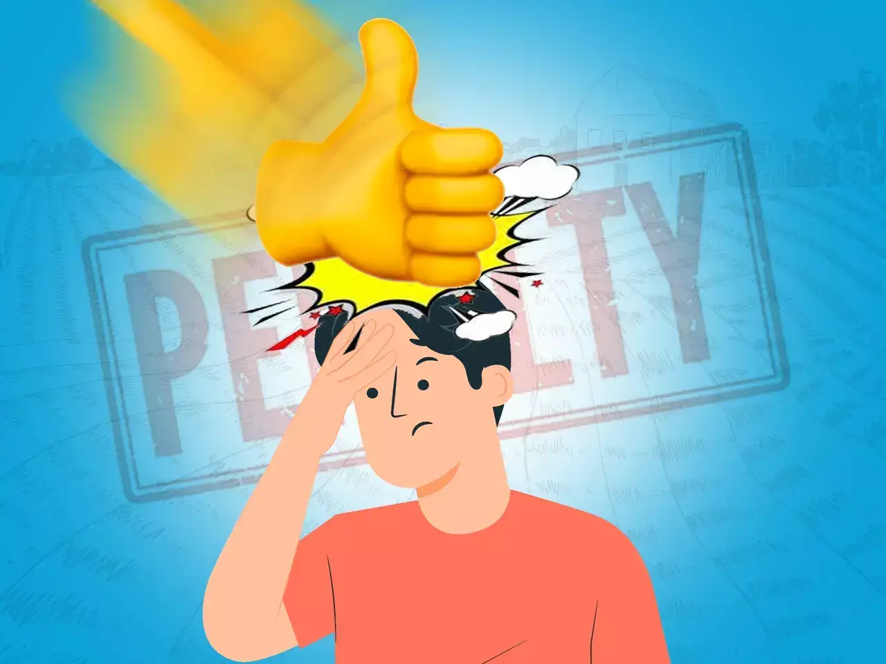 sent a thumps up emoji; Farmer fined Rs 50 lakh