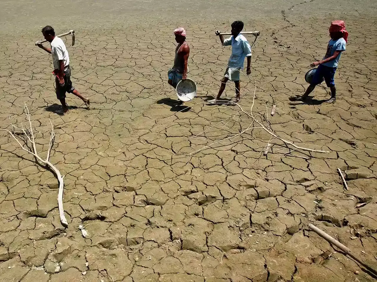 farmland collapsing under climate change