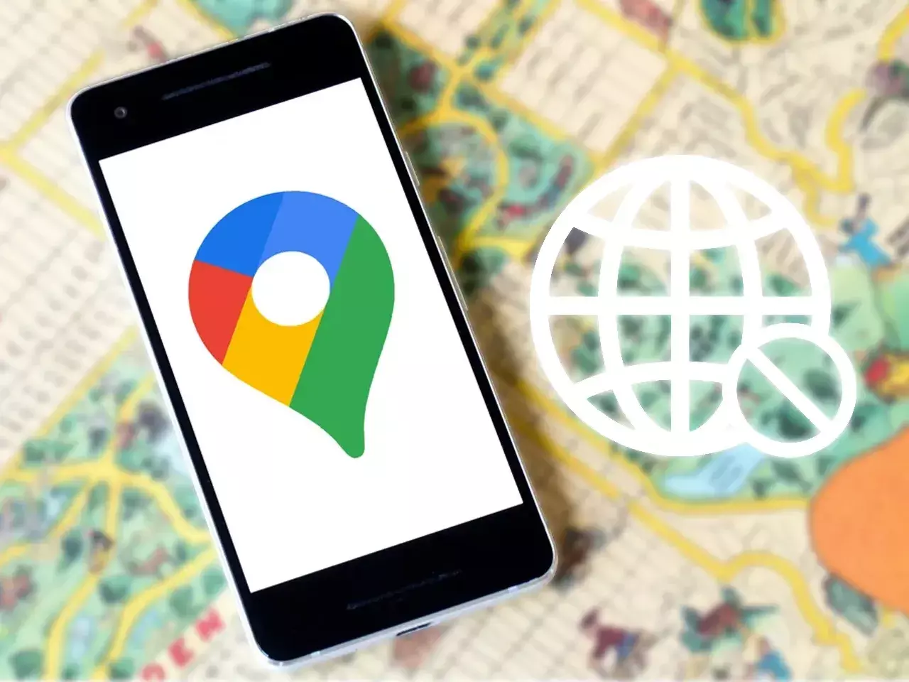 google maps will show you even without internet