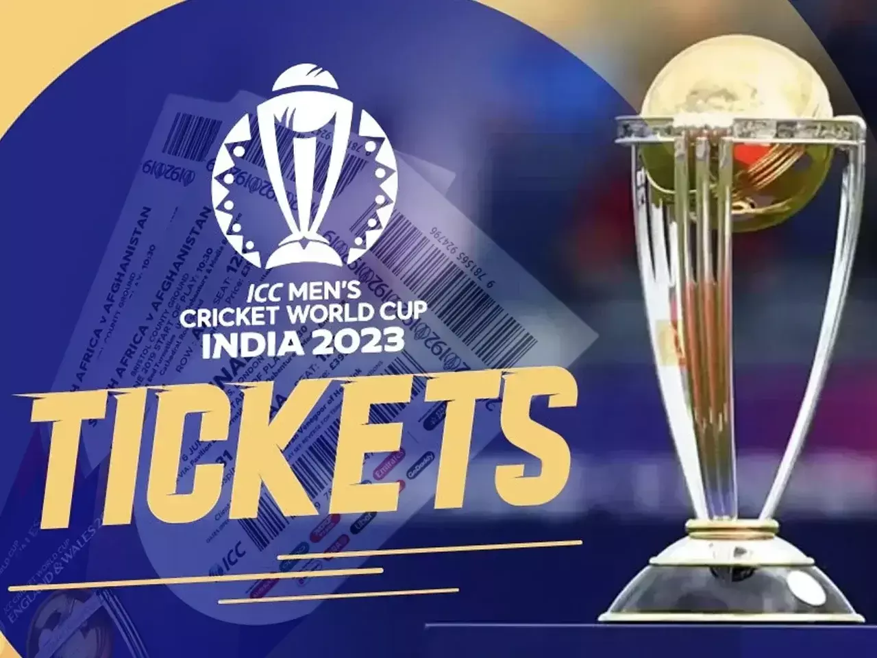 ഐസിസി ലോകകപ്പ് 2023 ടിക്കറ്റുകള്‍ ഓഗസ്റ്റ് 10-നകം ഓണ്‍ലൈനില്‍ വില്‍പ്പനയ്ക്കെത്തും