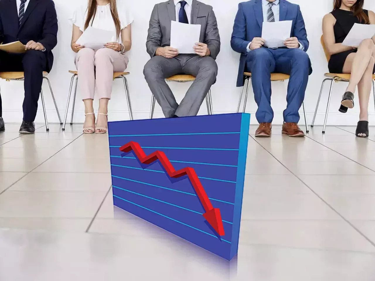 19% decline in hiring in white-collar jobs