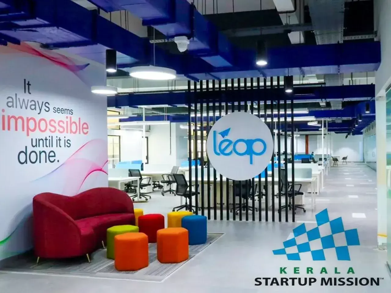kerala startup mission co-working space now leap coworks