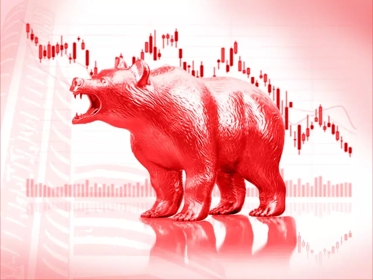 markets were in the red for the third day in a row