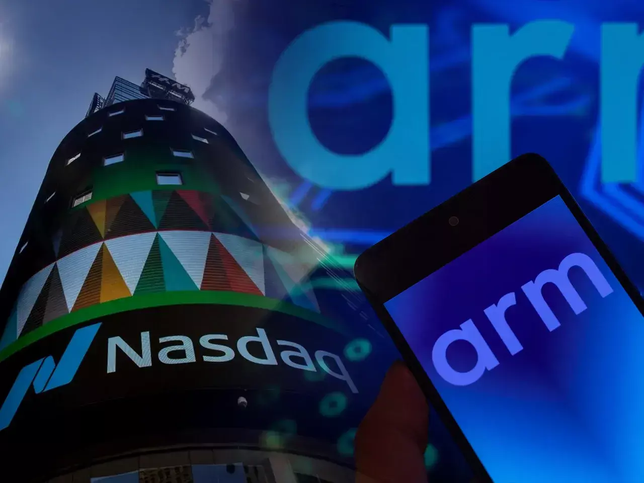 25% premium for arm in nasdaq debut