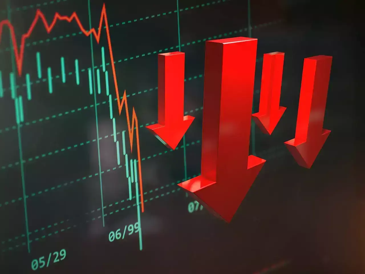 താഴോട്ടിറക്കം തുടർന്ന് വിപണികള്‍