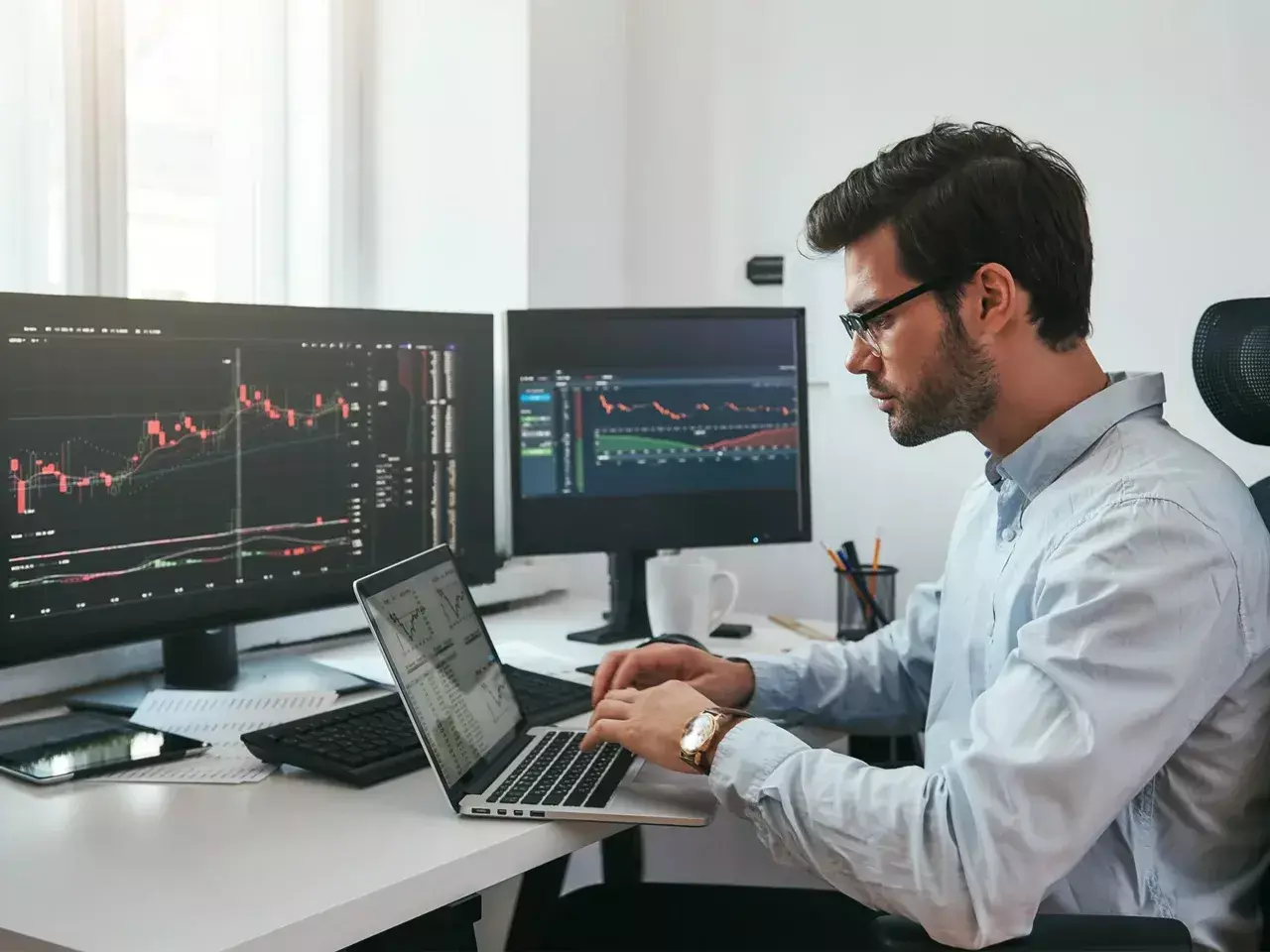 markets go up and down and finally in the red