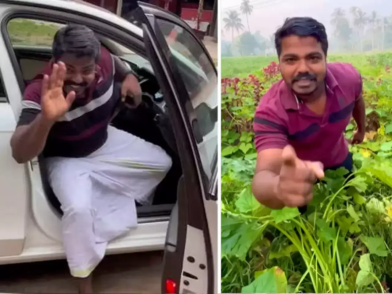 ഓഡി കാറിലെത്തി ചീര വില്‍ക്കുന്ന കര്‍ഷകന്‍: വൈറലായി വീഡിയോ