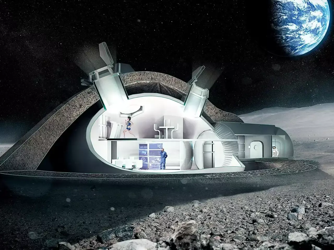 nasa plans to build houses on the moon