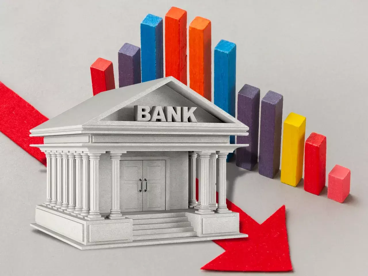 decline in total investment in co-operative and public sector banks