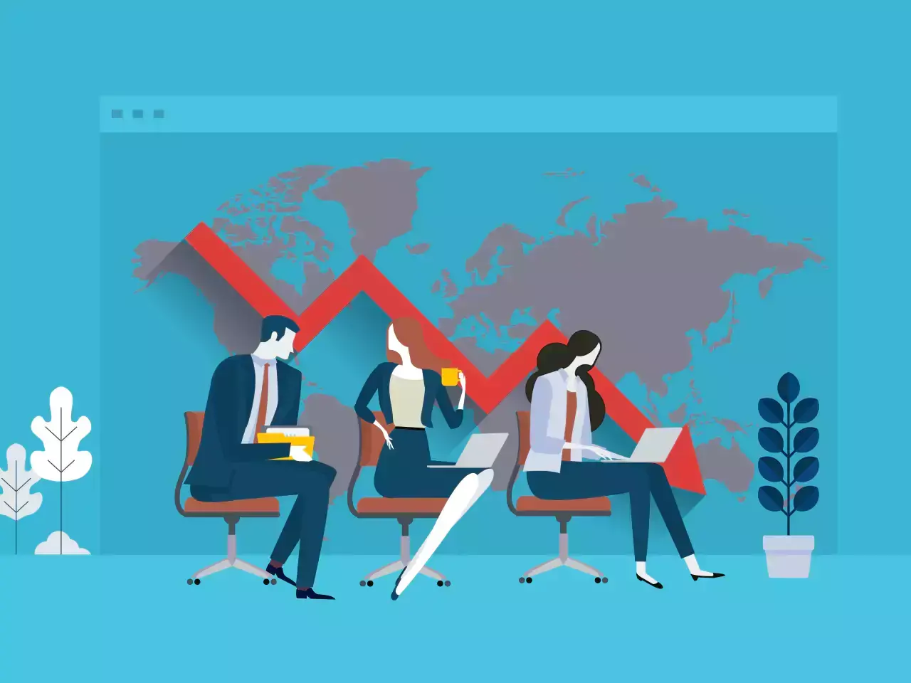 14.5% decline in organized sector employment