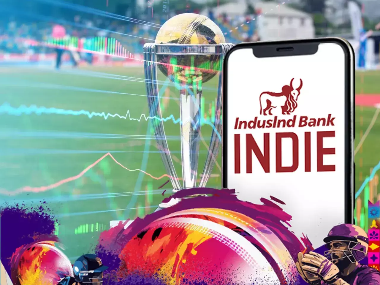 indusInd bank with campaign in icc world cup