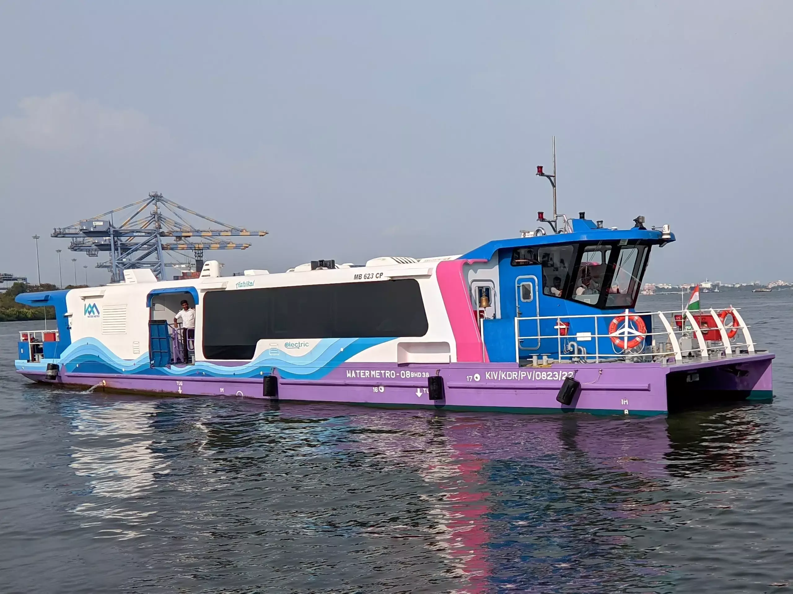 Solar plants are being installed at water metro terminals