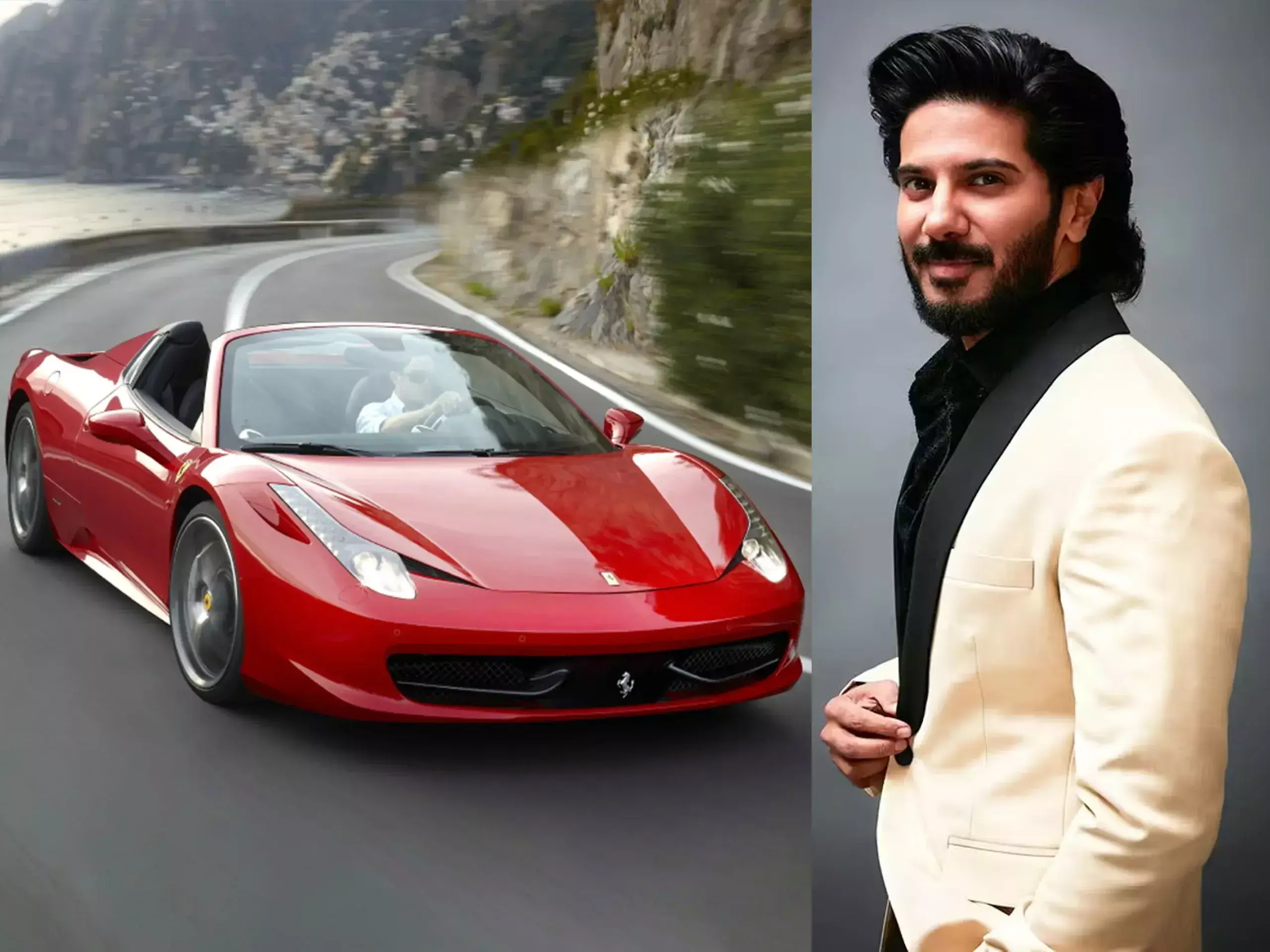 dulquer owns a ferrari super car worth more than 6 crores