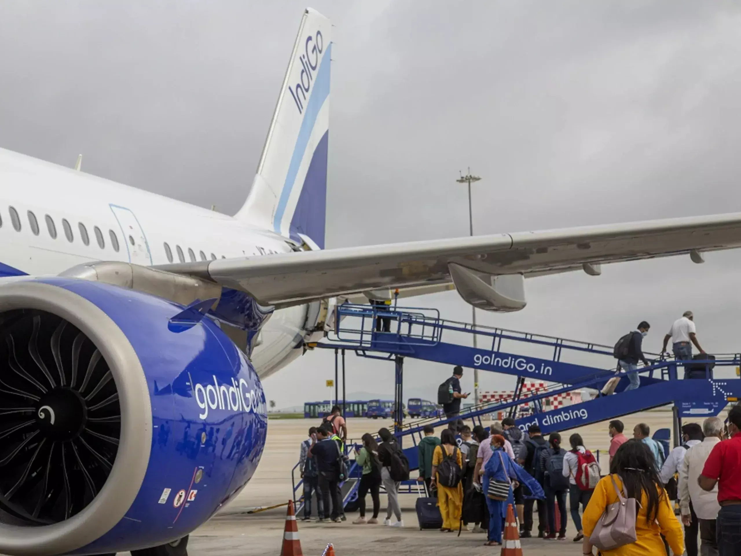 increase in the number of domestic air passengers