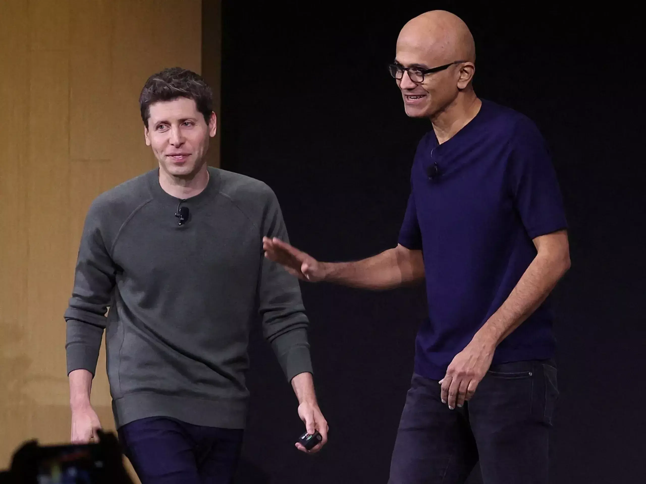 sam altman hired at microsoft, satya nadella with announcement