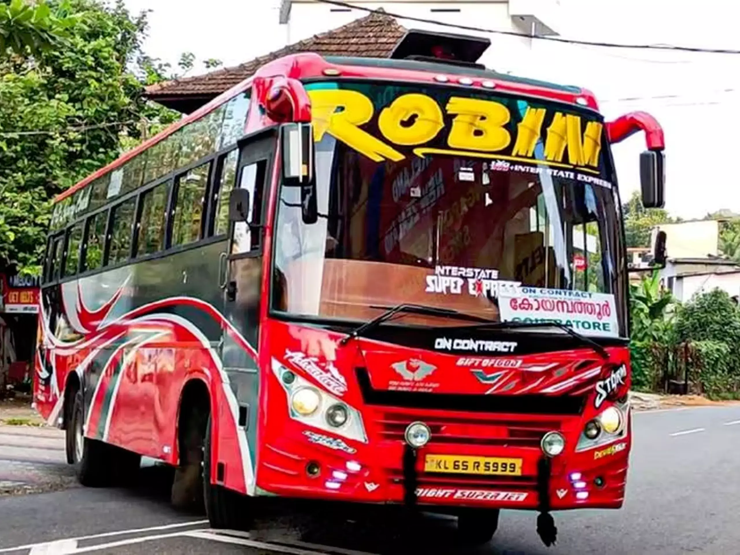 Robin bus will be provided and service will be provided from Coimbatore to Pathanamthitta