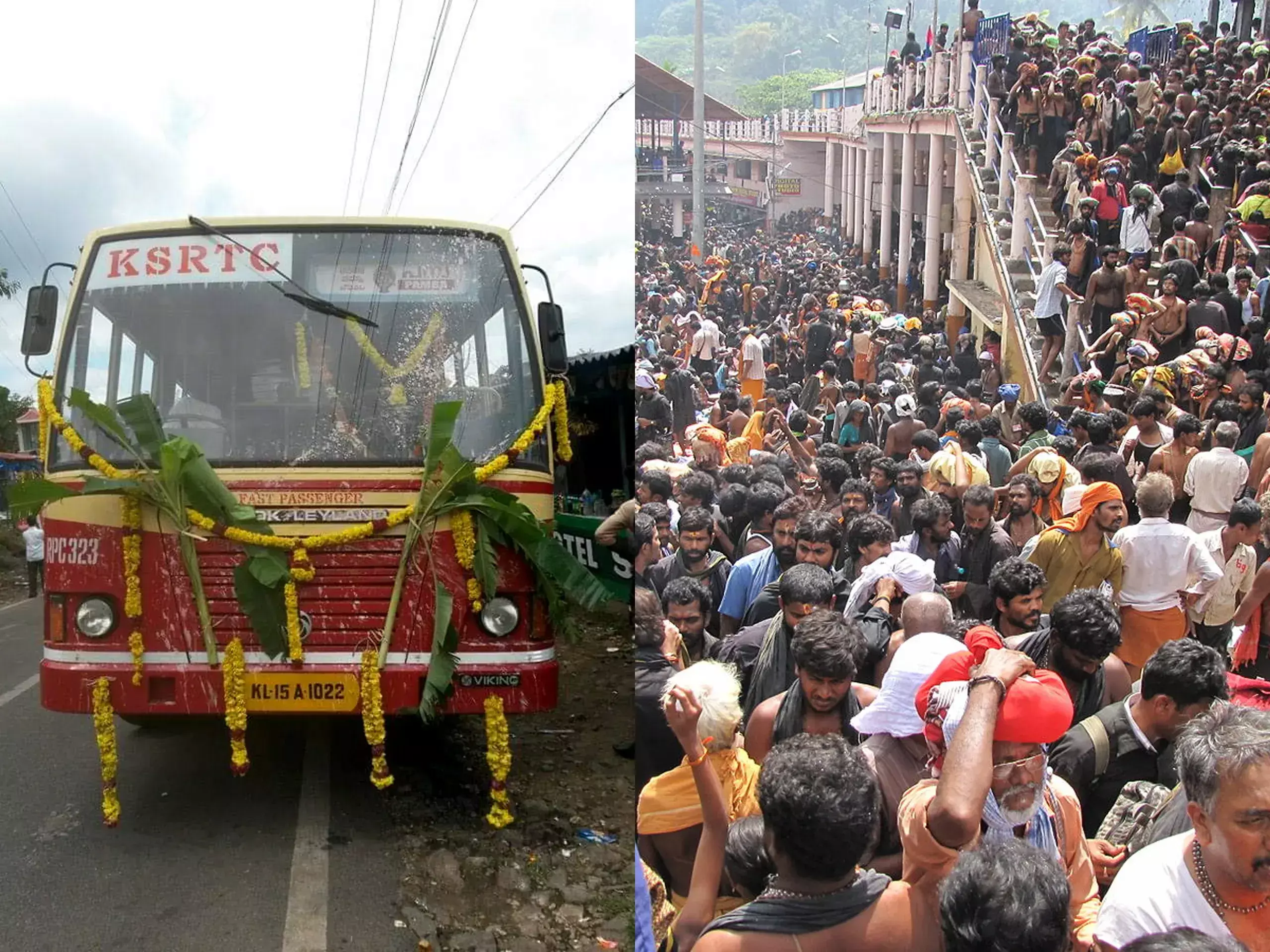 sabarimala, ksrtc earned more than five crores in 10 days