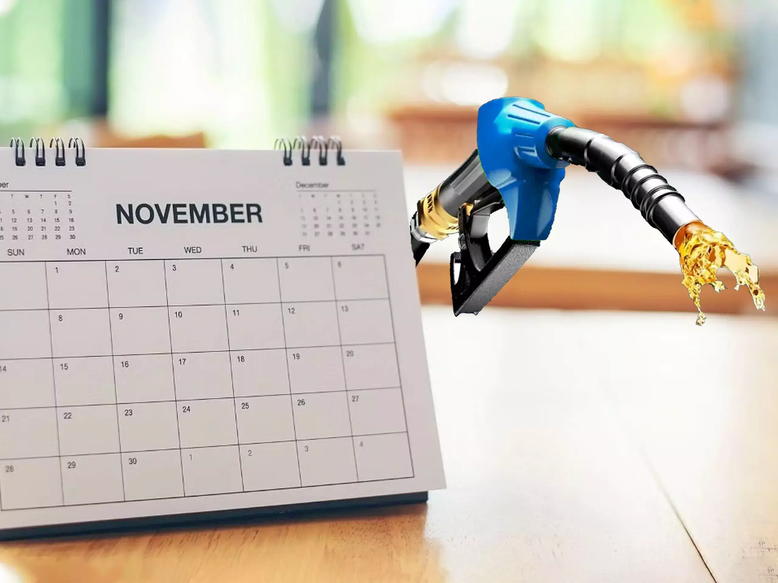 Diesel consumption fell in November