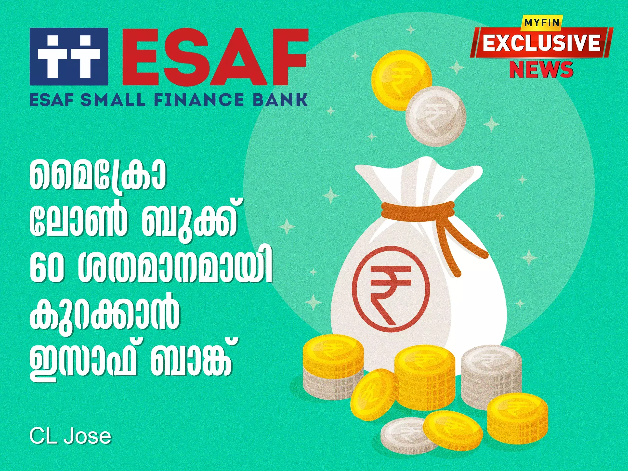 esaf bank to reduce micro loan book to 60 percent