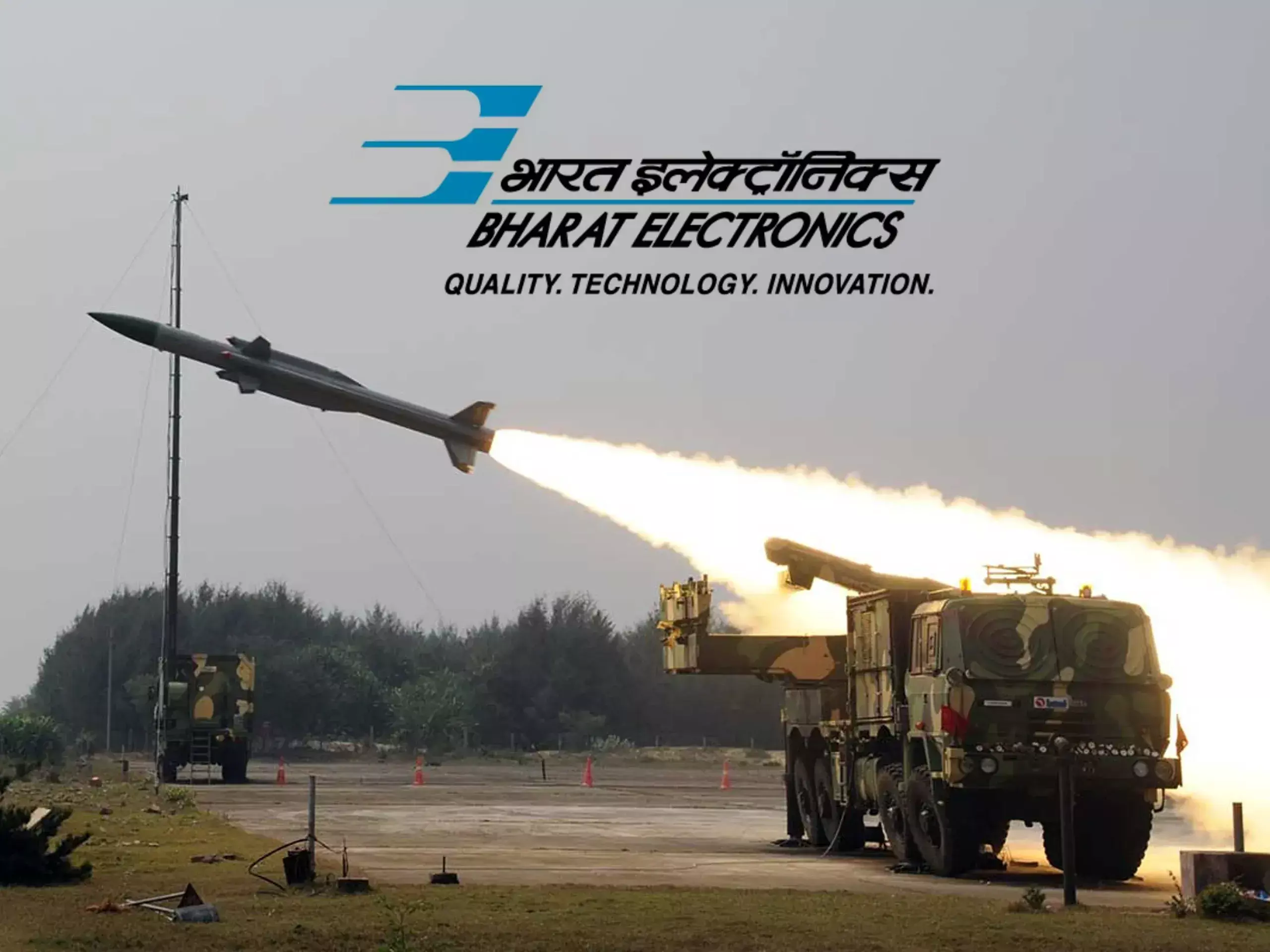 mega defense order, bharat electronics shares on the rise
