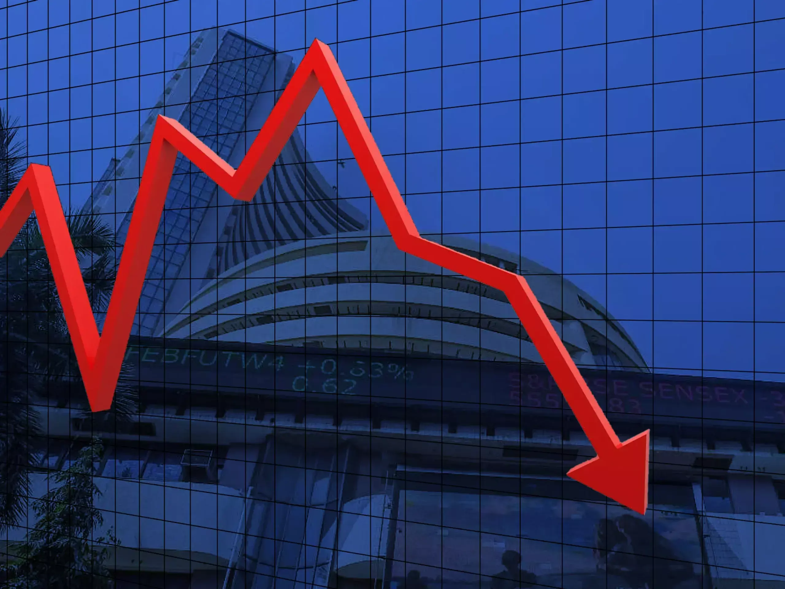 surprise u turn, sensex and nifty fell sharply