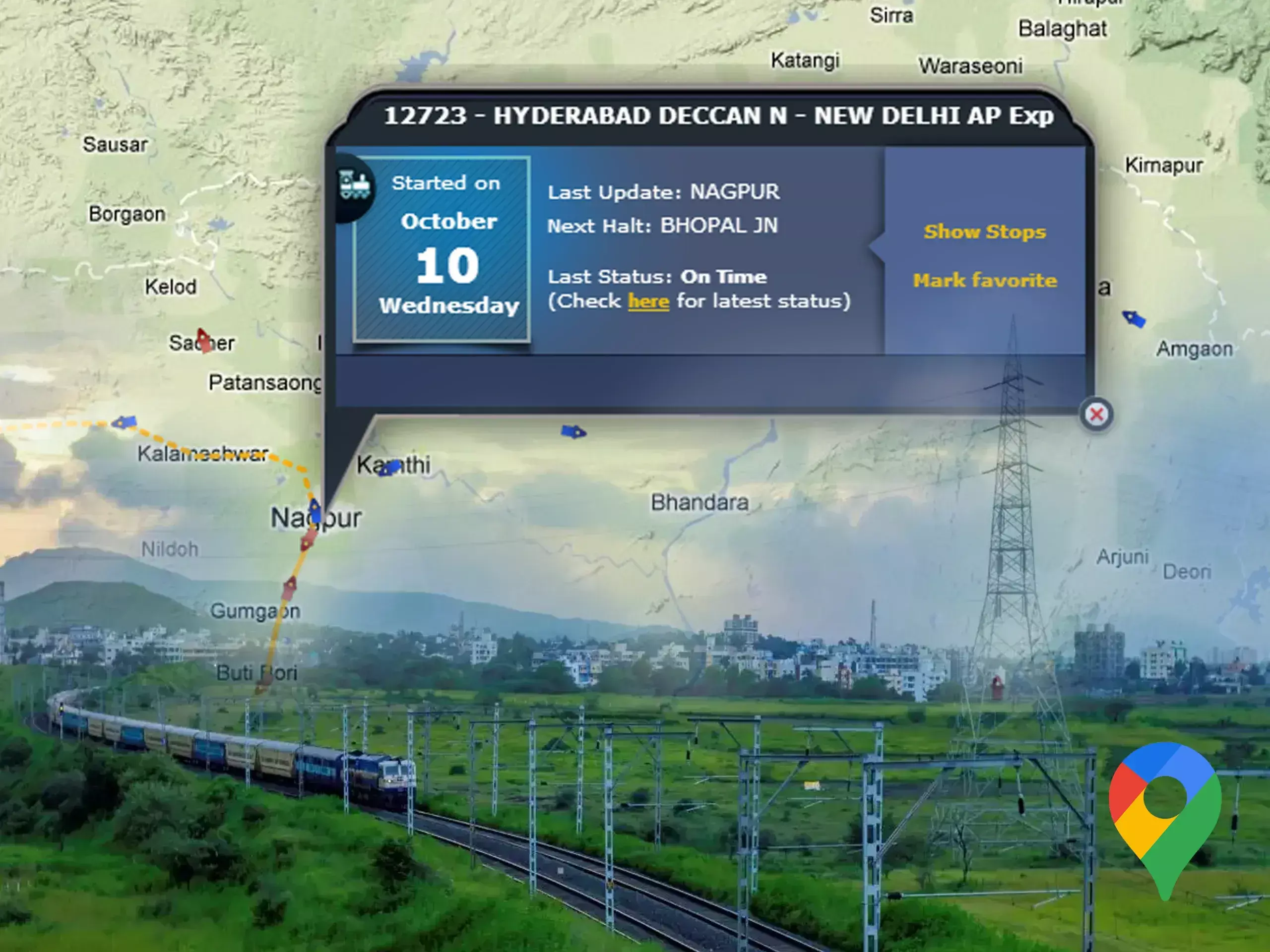 train tracking now on google maps