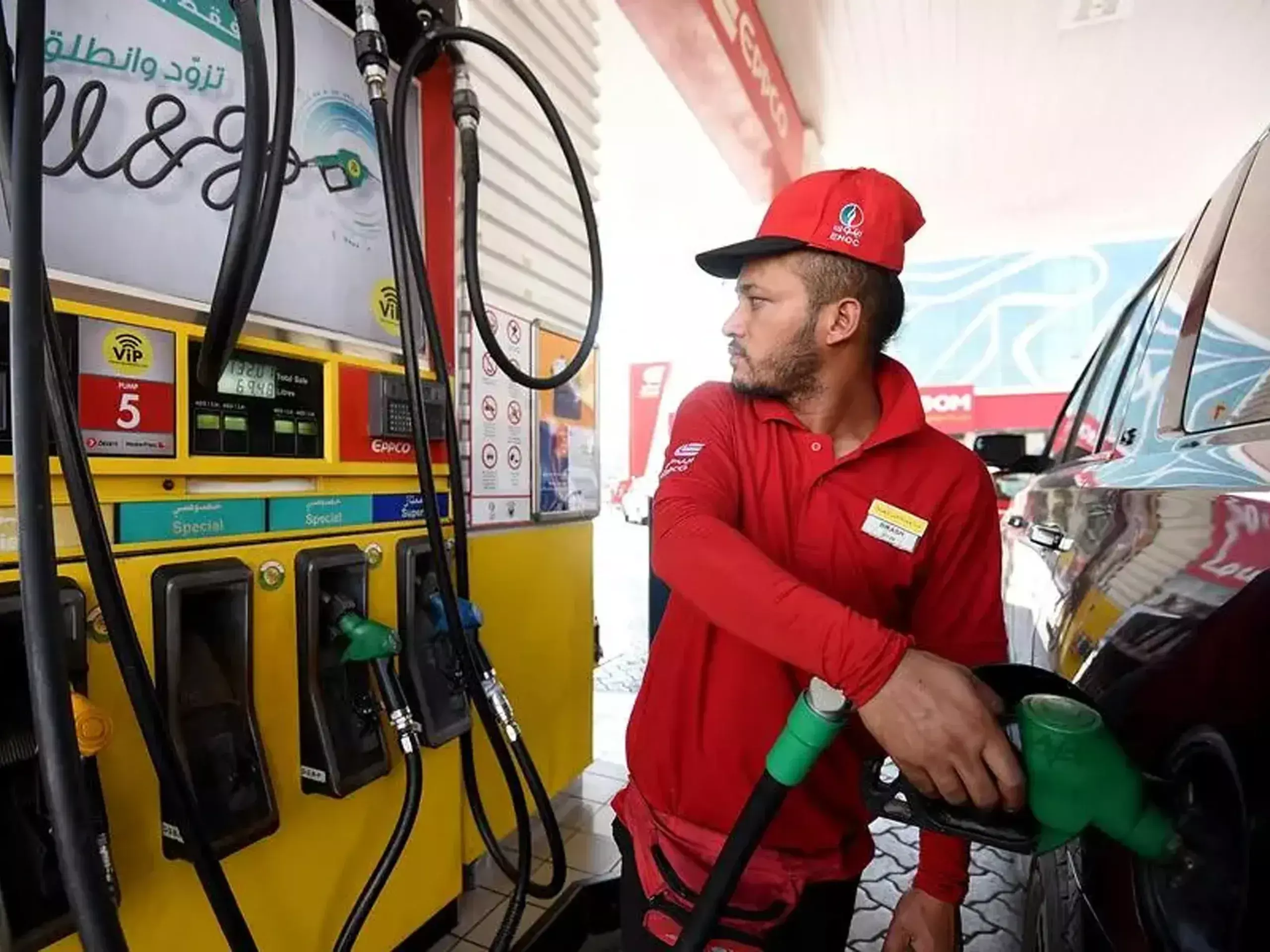 as new years gift, petrol and diesel prices have been reduced in uae