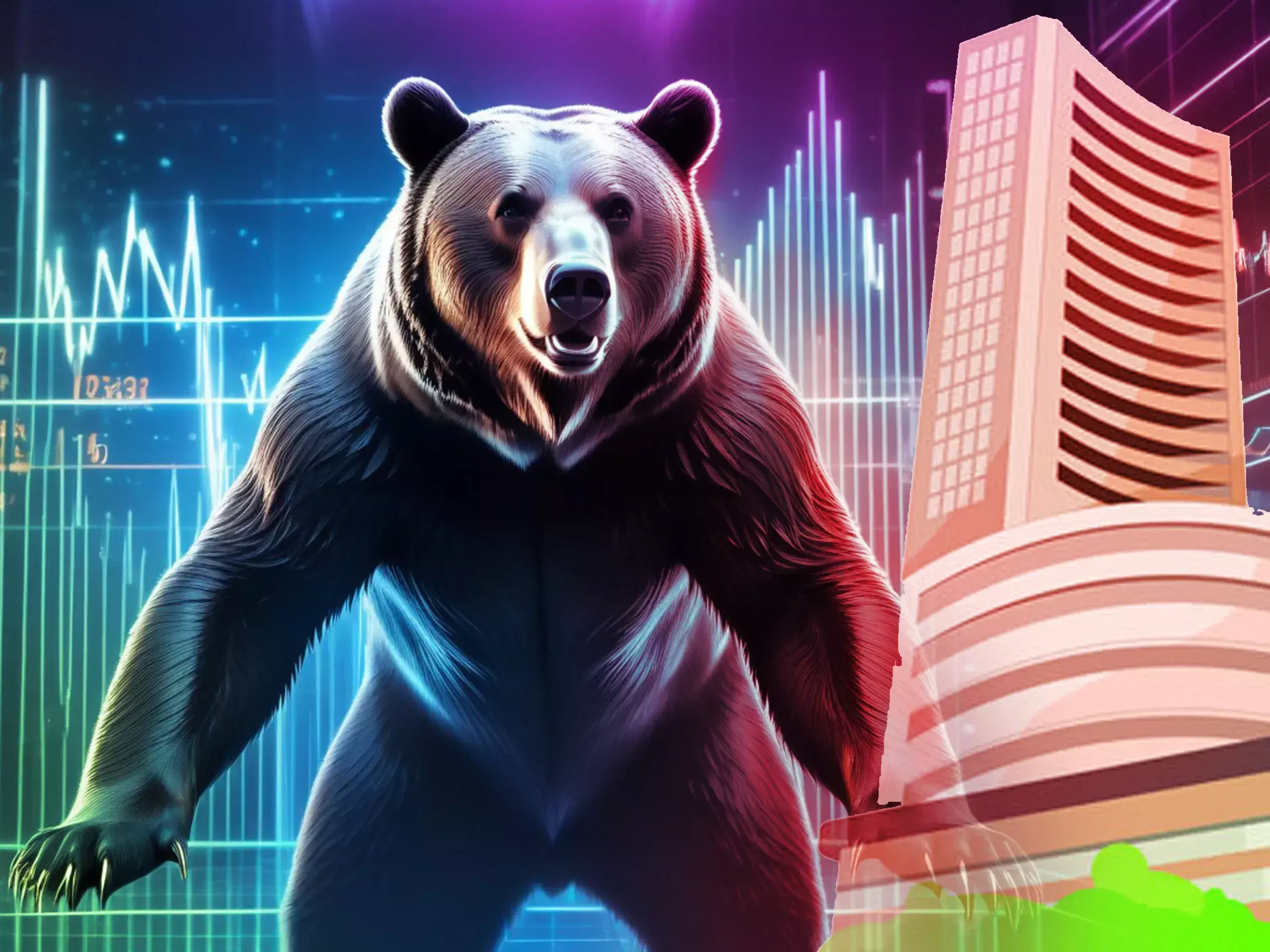 bears held on, in red followed by sensex and nifty