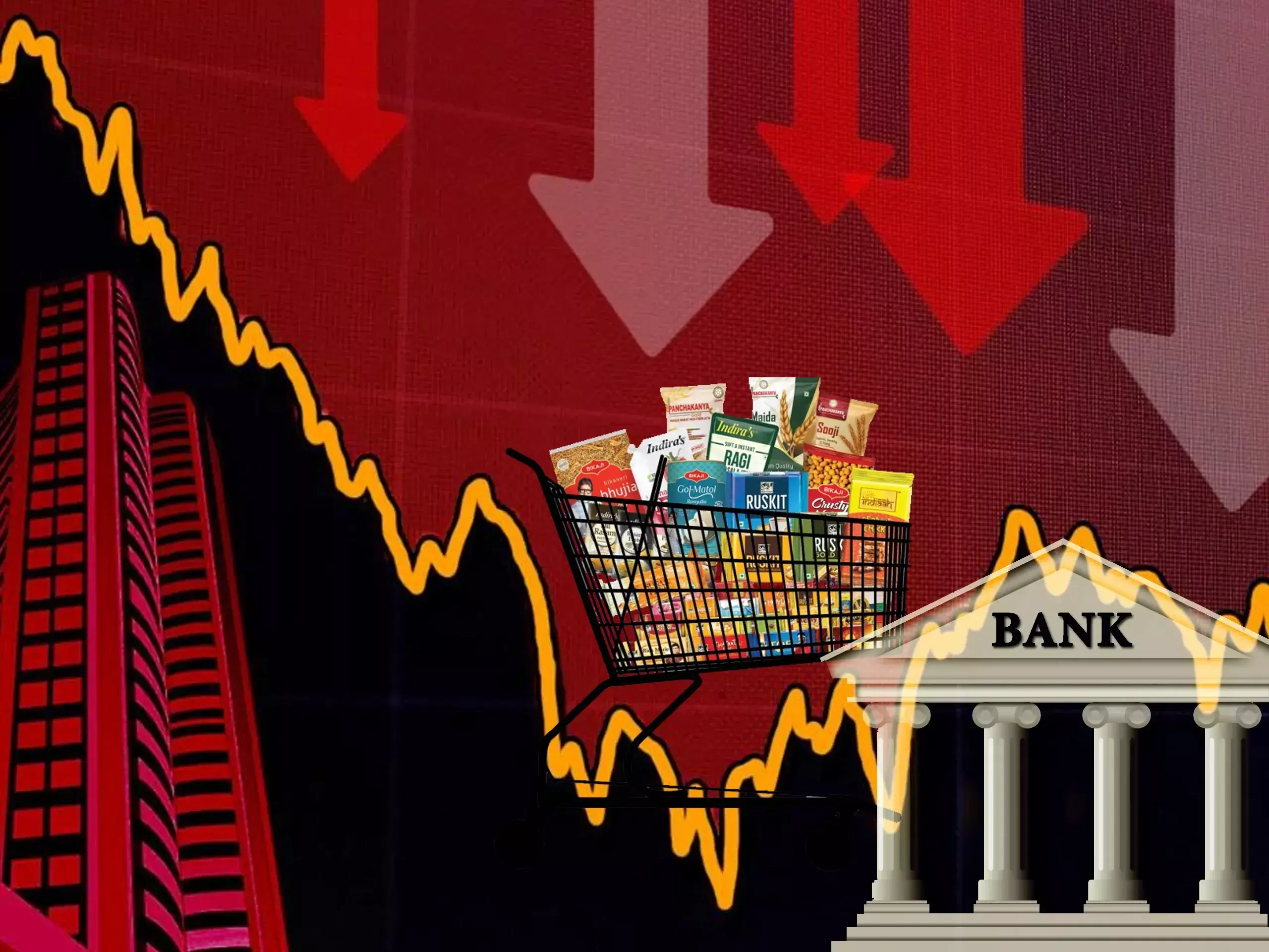 banks and fmcg with big fallout, market indices remain in red