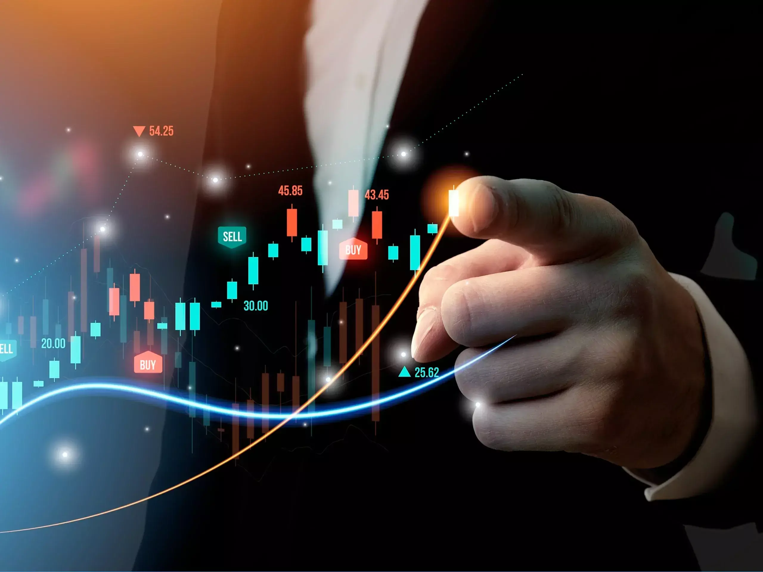 initial gains were given up and the markets were volatile