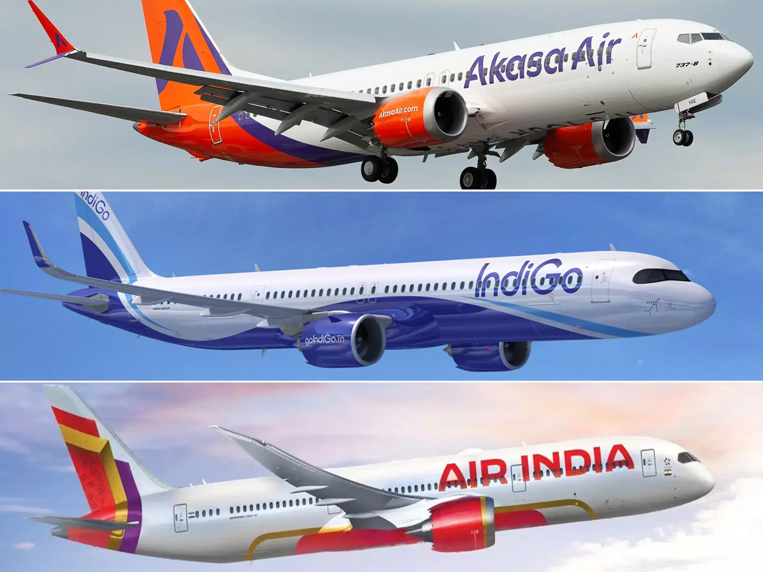 3 indian airlines have placed orders for 1,120 aircraft in a year